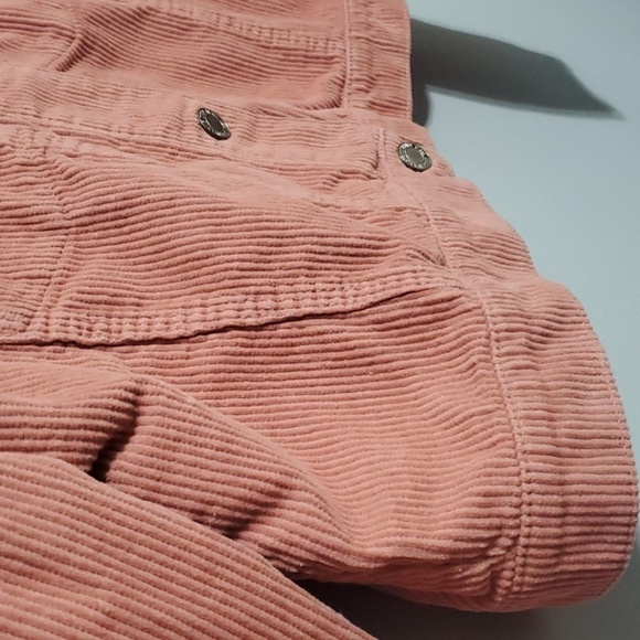 Stradivarius jacket women's size small S pink corduroy cropped crop - Picture 5 of 9